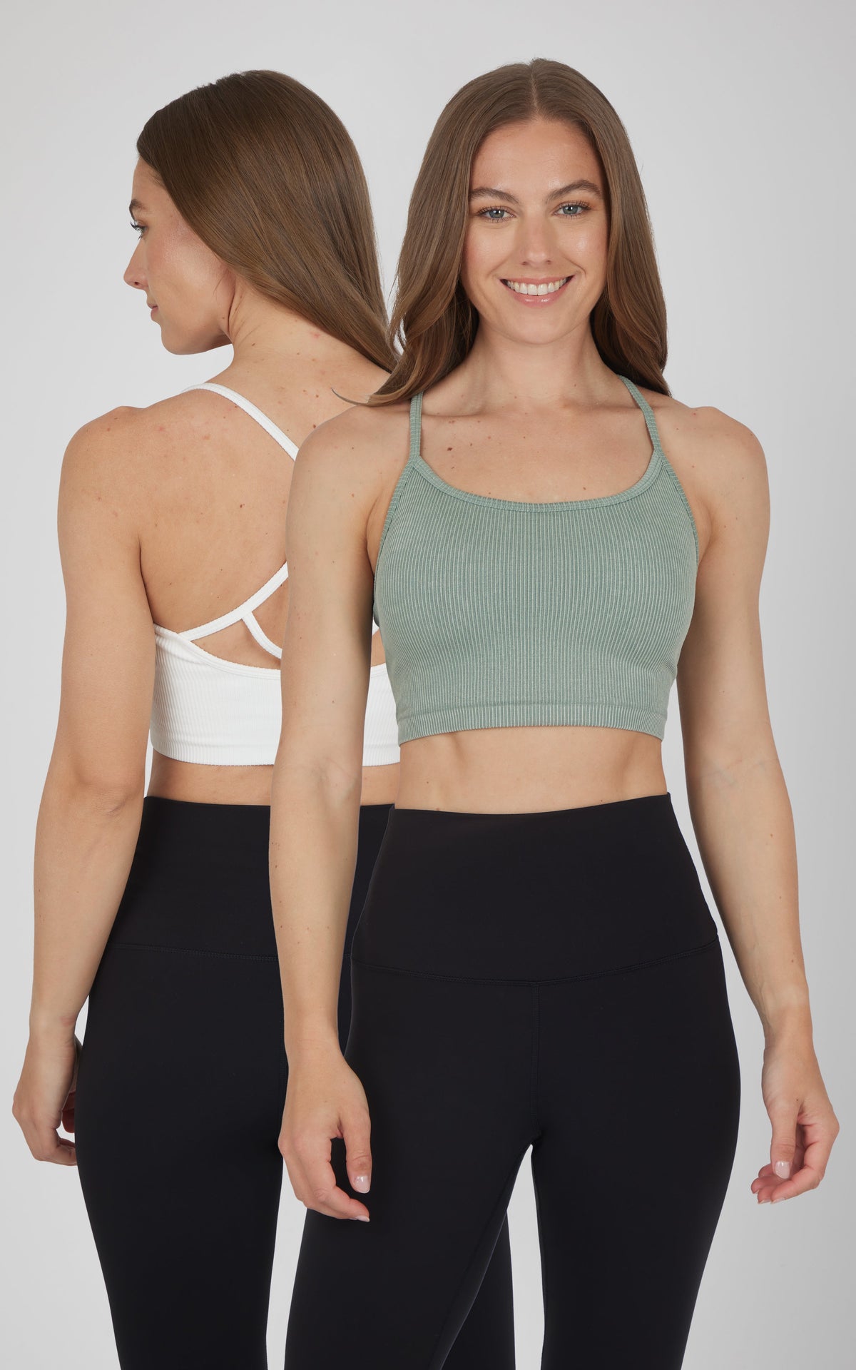 90 Degree by Reflex 2 PK Ribbed Seamless Rosaline Bra