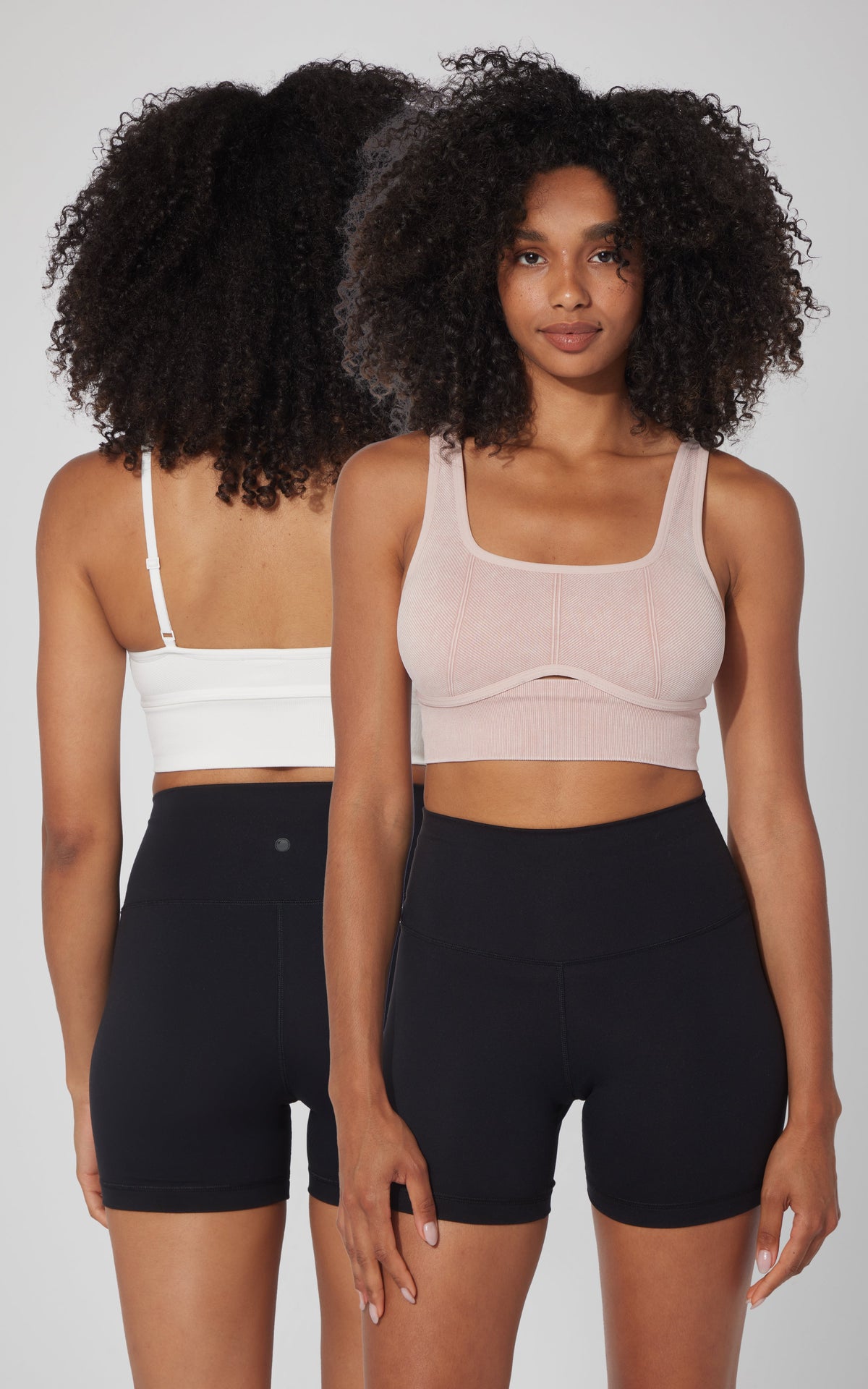 90 Degree by Reflex 2 PK Stonewash Ribbed Seamless Bra