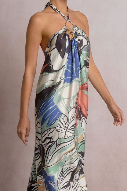 Botanical Halter Dress