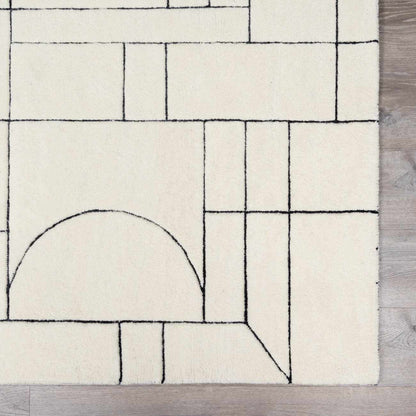 Fusao Rose Cream Area Rug