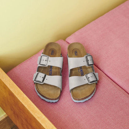 Birkenstock Arizona Birkibuc Nubuck Dove Gray