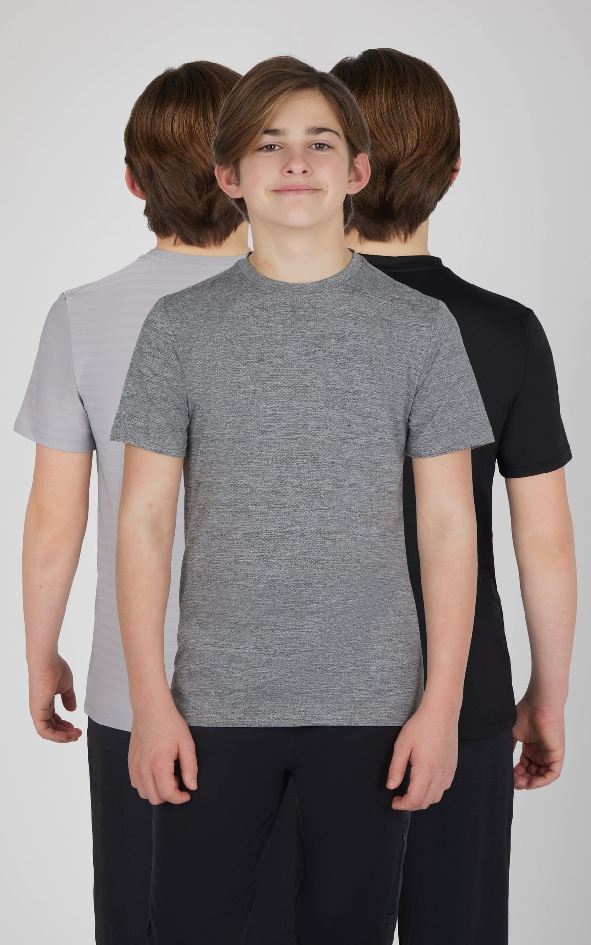 90 Degree by Reflex Boys 3 PK Mesh Performance Tee
