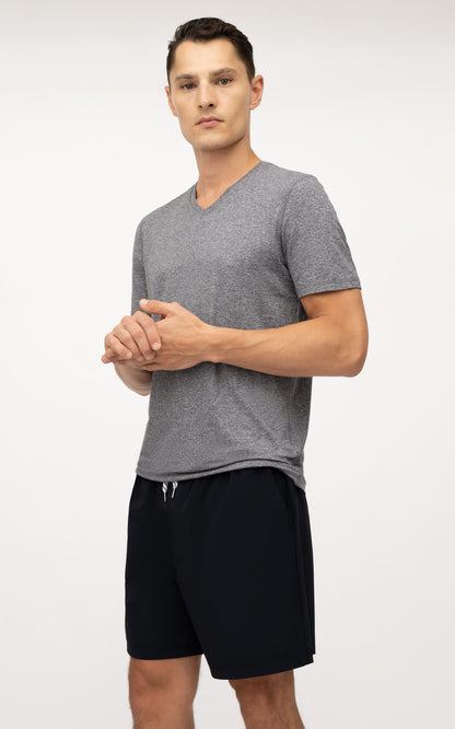90 Degree by Reflex Men's V-Neck Short Sleeve Shirt
