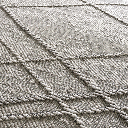 Baqer Bone & Taupe Textured Performance Outdoor Rug - Clearance