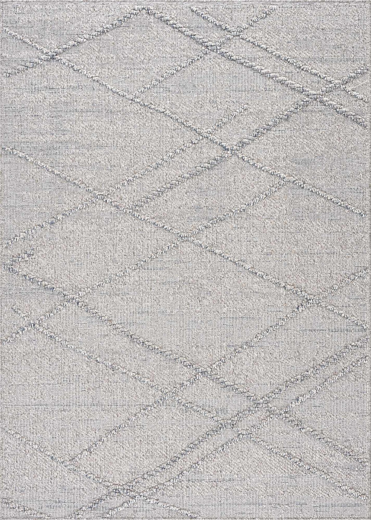 Baqer Taupe & Gray Textured Performance Outdoor Rug - Clearance