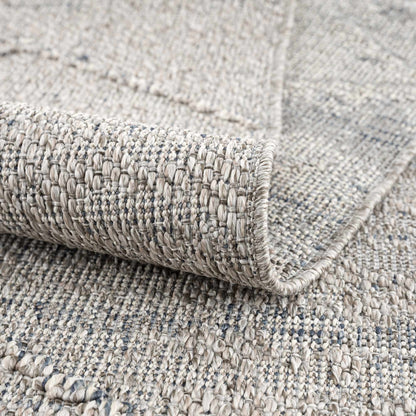 Baqer Taupe & Gray Textured Performance Outdoor Rug - Clearance