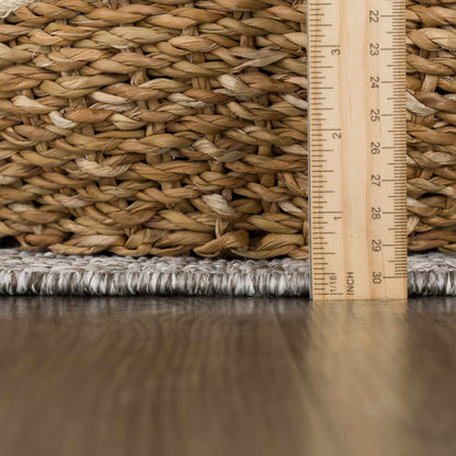 Baqer Taupe & Gray Textured Performance Outdoor Rug - Clearance