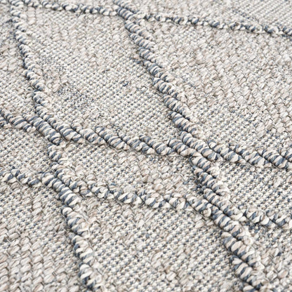 Baqer Taupe & Gray Textured Performance Outdoor Rug - Clearance
