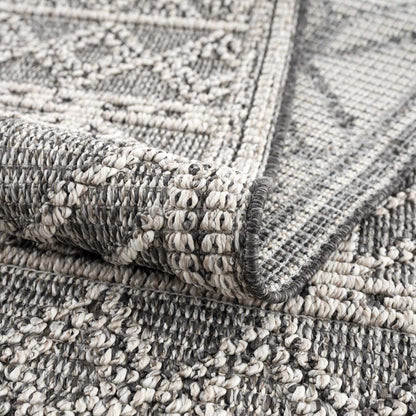 Diah Black & Bone Outdoor Area Rug - Clearance