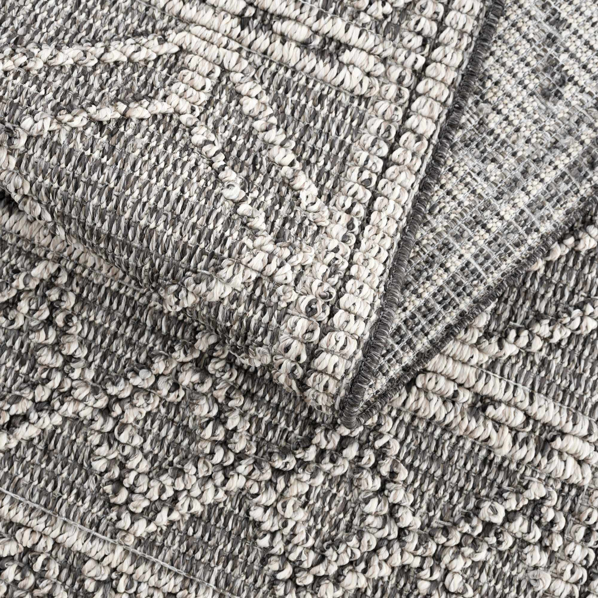 Diah Black & Bone Outdoor Area Rug - Clearance