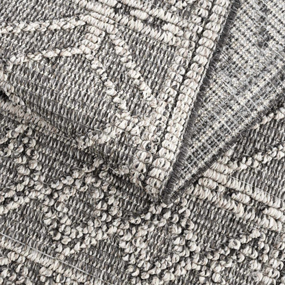 Diah Black & Bone Outdoor Area Rug - Clearance