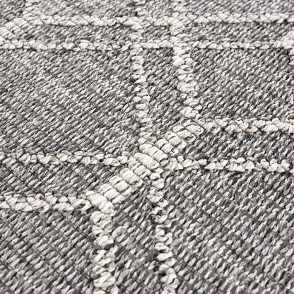 Diah Black & Bone Outdoor Area Rug - Clearance