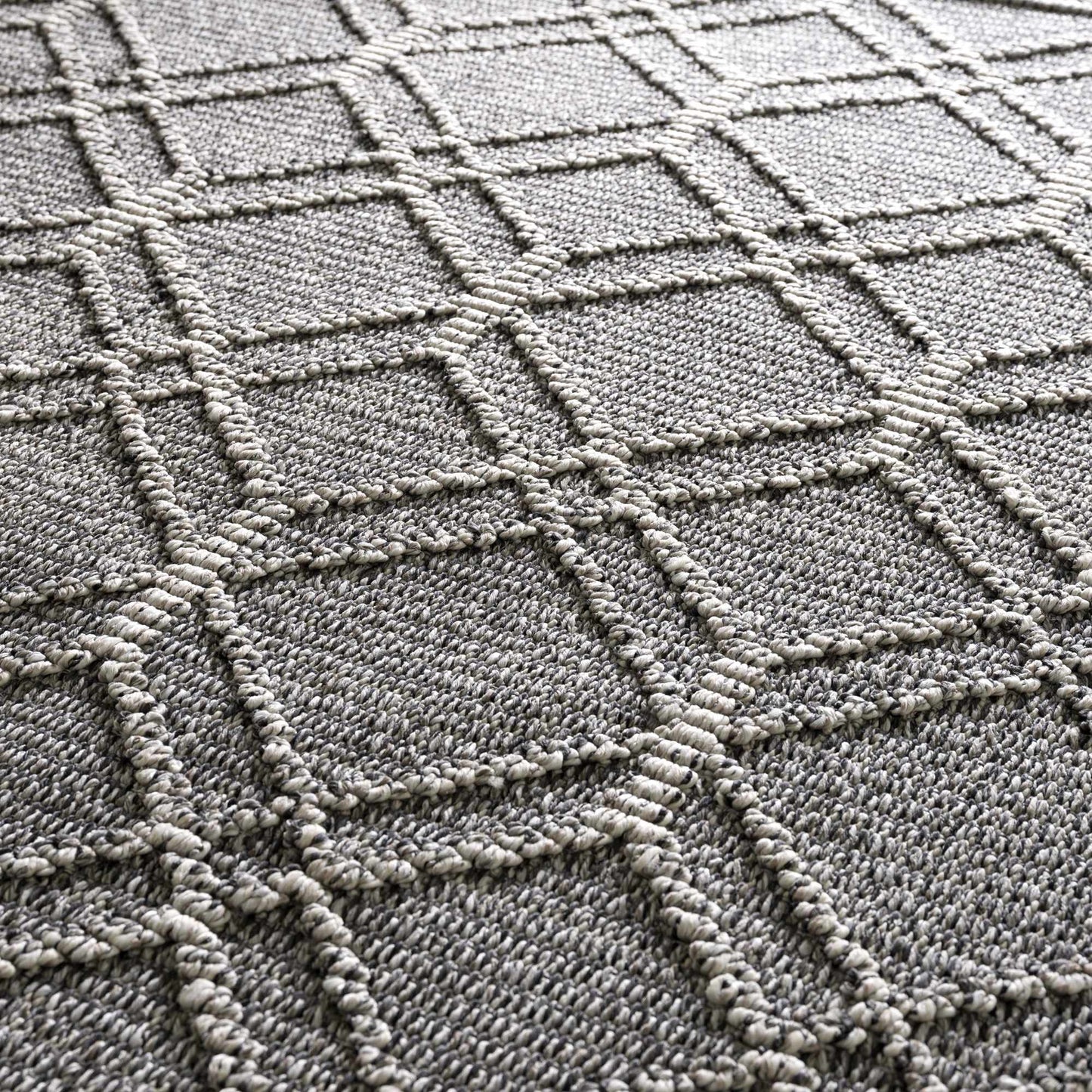 Diah Black & Bone Outdoor Area Rug - Clearance