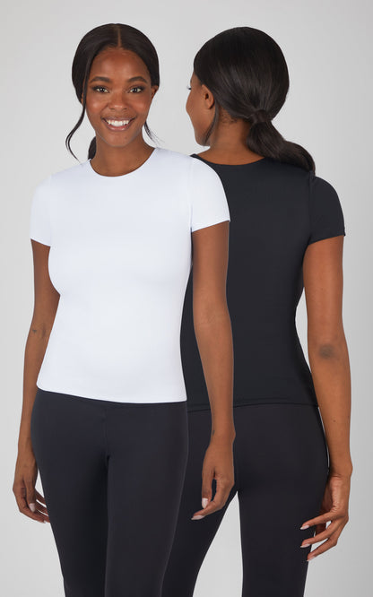 90 Degree by Reflex 2 PK Crew Neck Tee