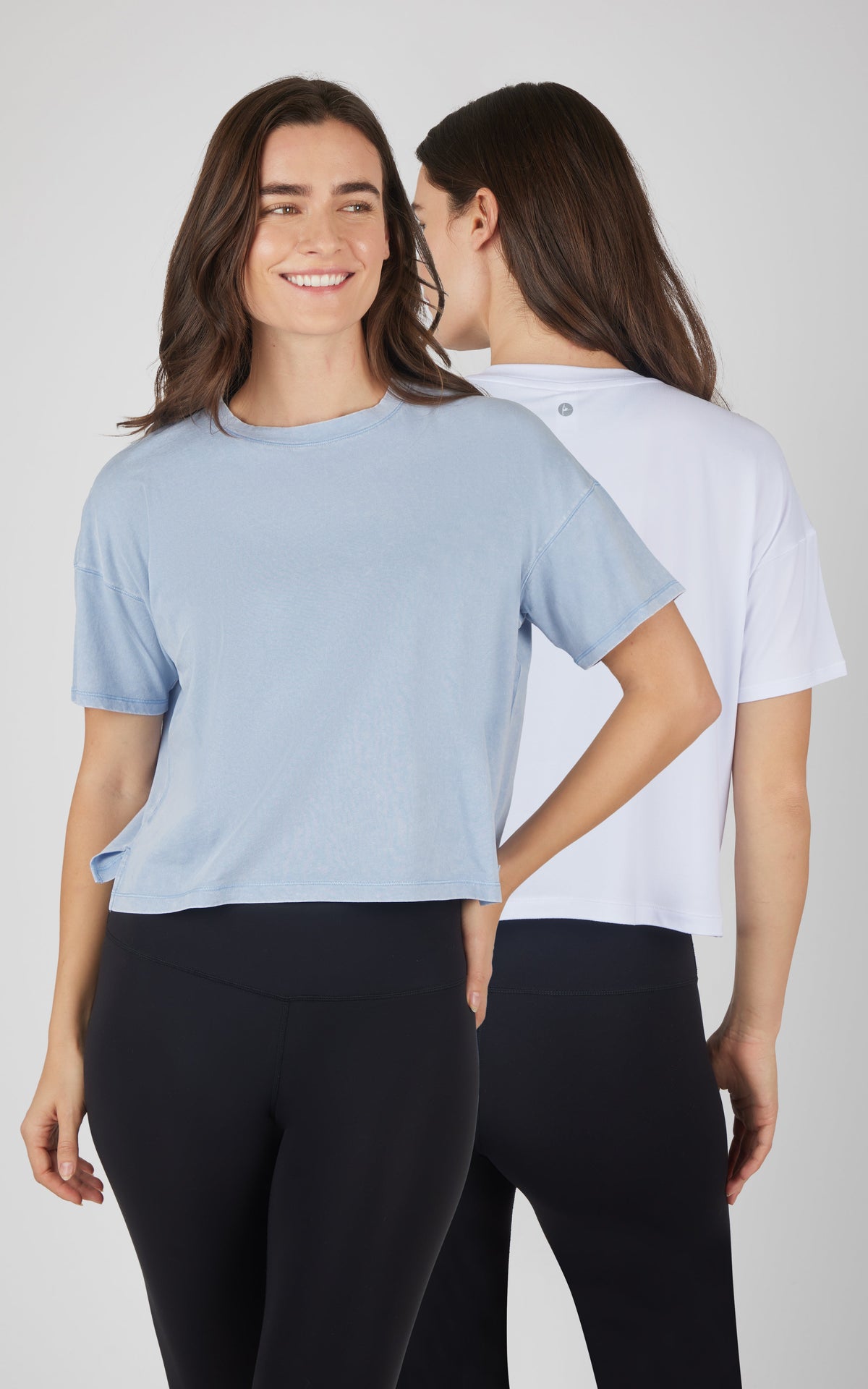 90 Degree by Reflex 2 PK Stone Washed Cotton and Super Soft Tee