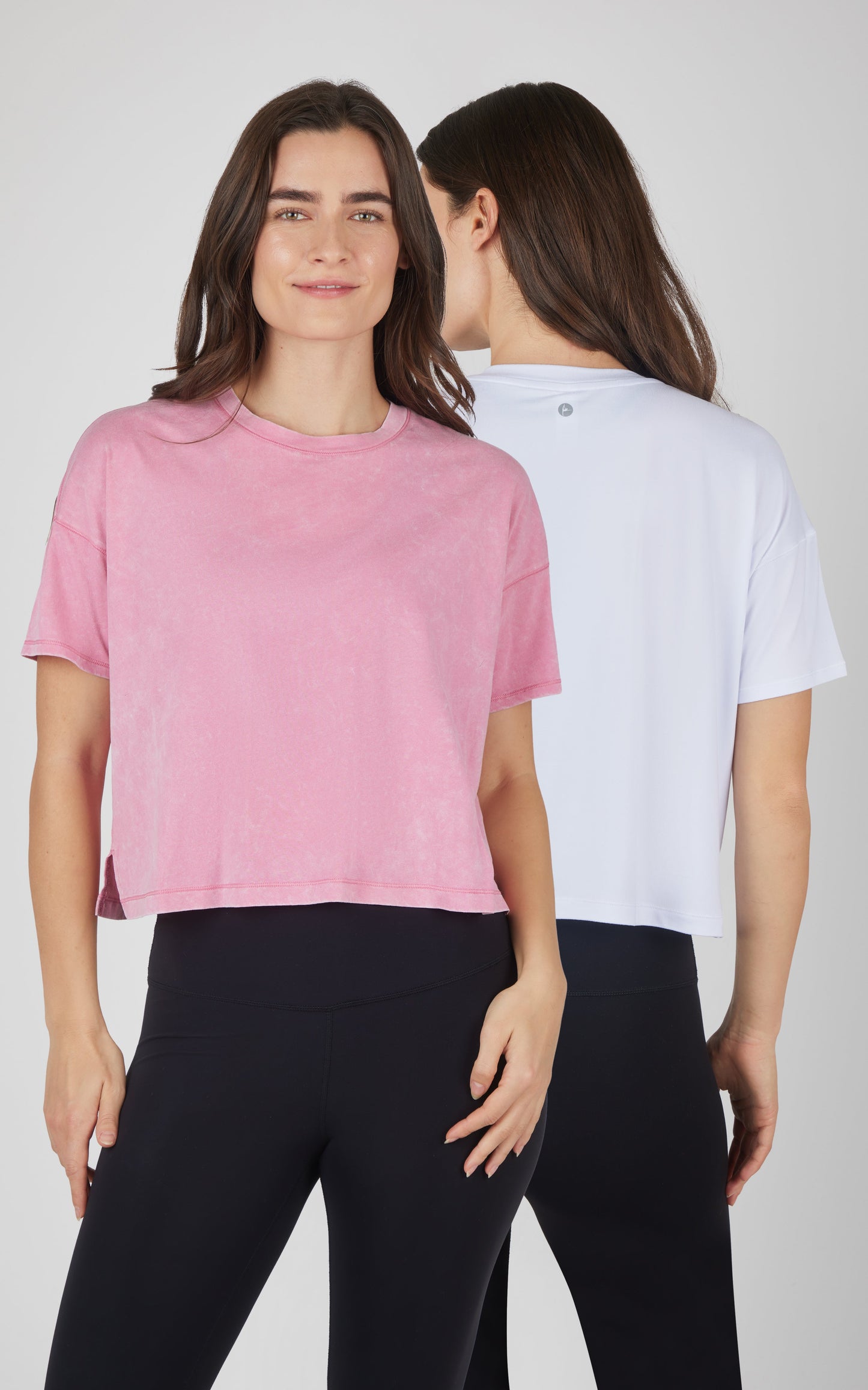 90 Degree by Reflex 2 PK Stone Washed Cotton and Super Soft Tee