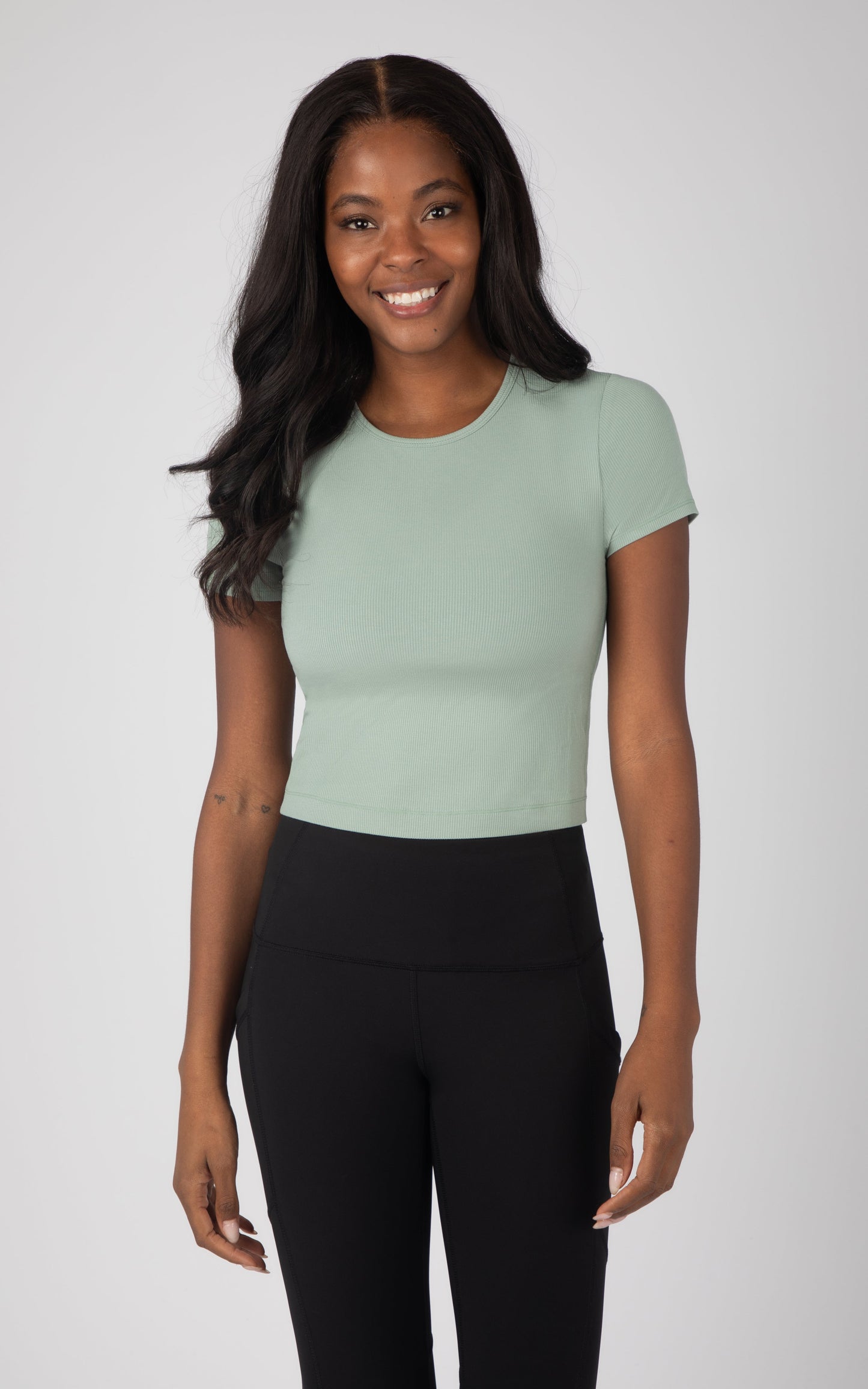 90 Degree by Reflex 2 PK Heavenly Rib Short Sleeve Shirt