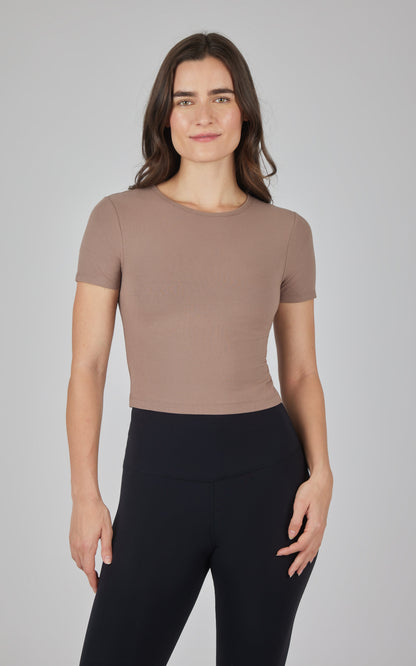 90 Degree by Reflex 2 PK Heavenly Rib Short Sleeve Shirt
