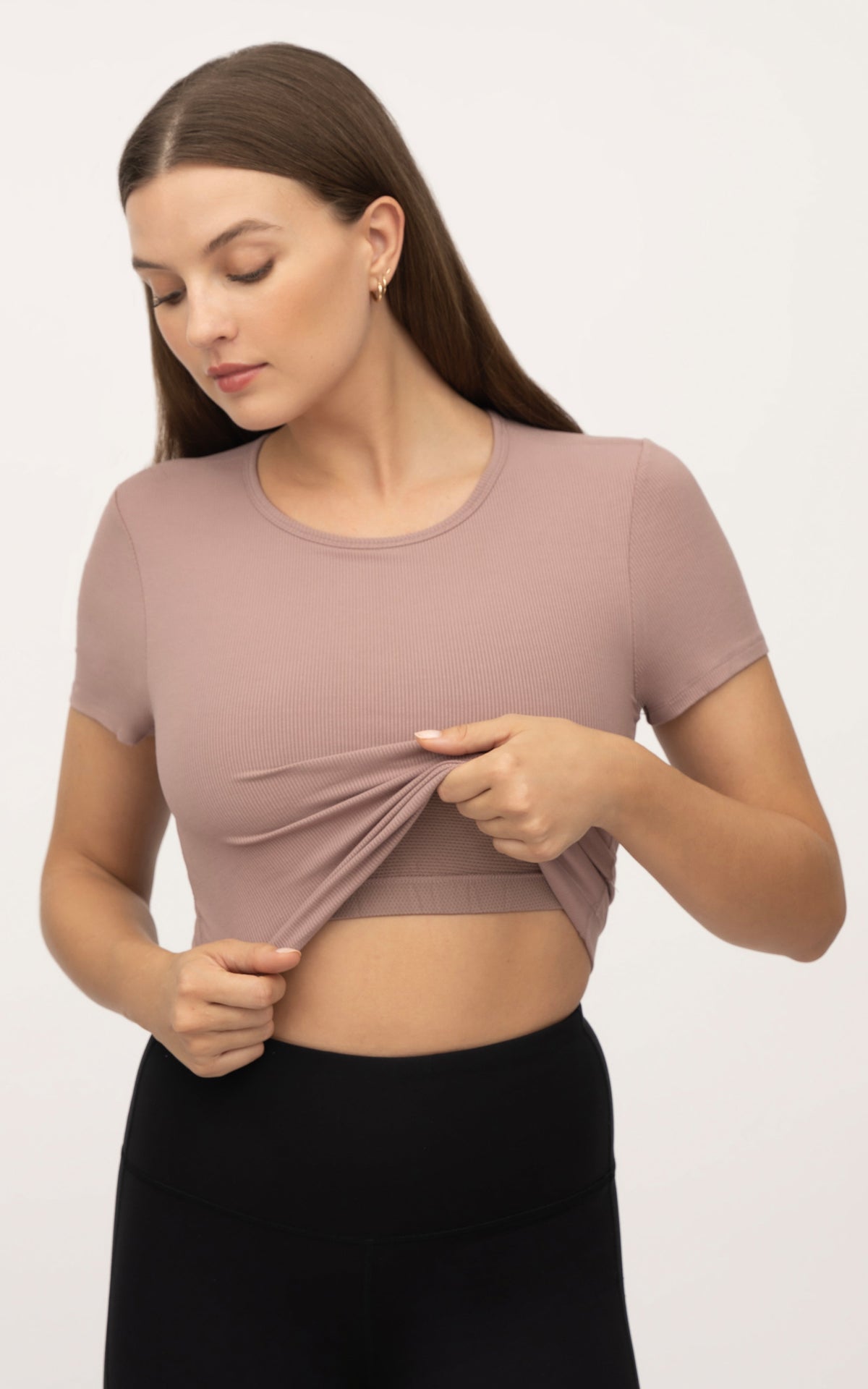 90 Degree by Reflex 2 PK Heavenly Rib Short Sleeve Shirt