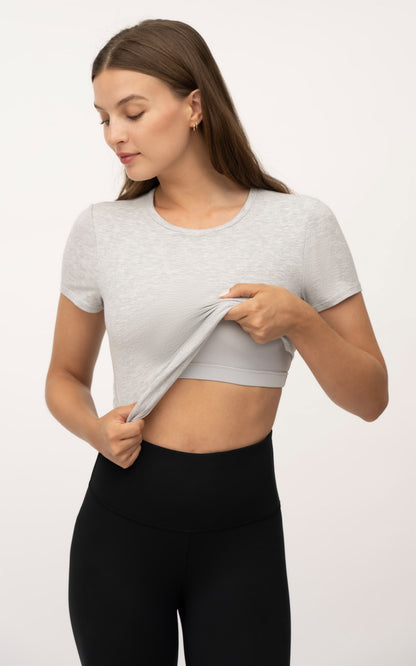 90 Degree by Reflex 2 PK Heavenly Rib Short Sleeve Shirt