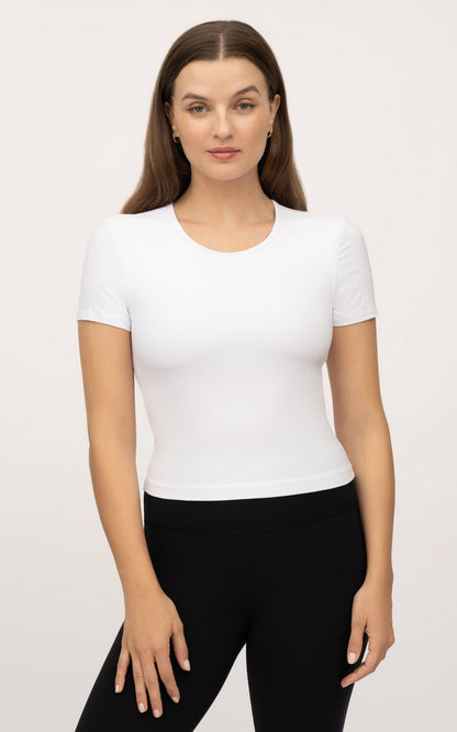 90 Degree by Reflex 2 PK Heavenly Rib Short Sleeve Shirt