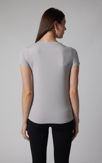90 Degree by Reflex 2 PK Cationic Jersey Full Length Crew Neck Short Sleeve Tee