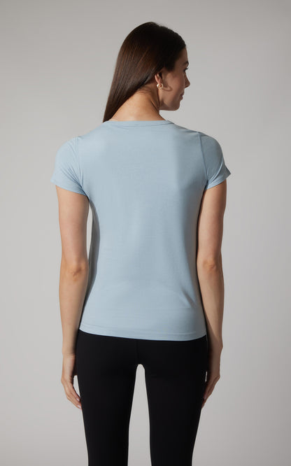 90 Degree by Reflex 2 PK Cationic Jersey Full Length Crew Neck Short Sleeve Tee