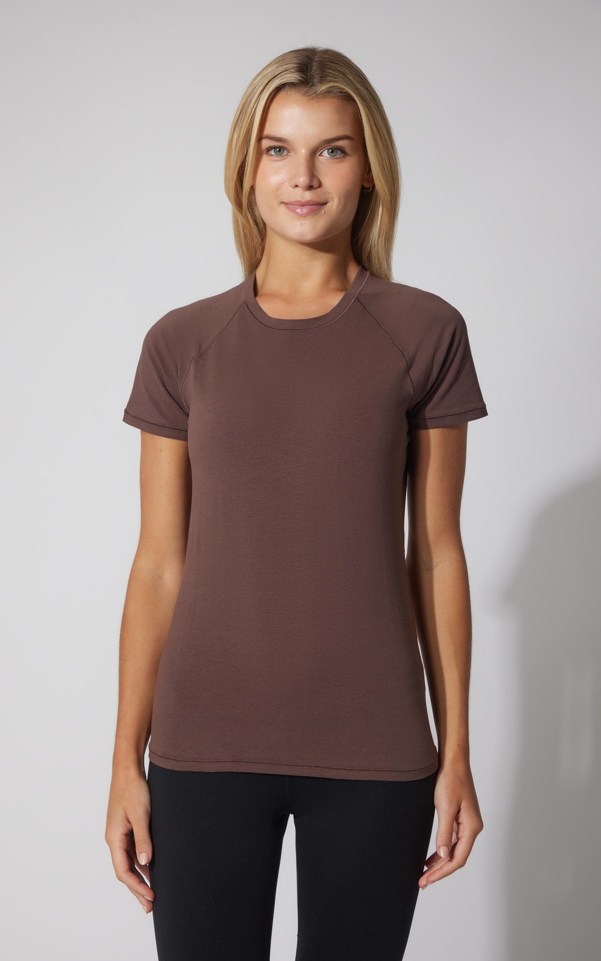 90 Degree by Reflex 2 PK Vintage Cotton Crew Neck Short Sleeve Top