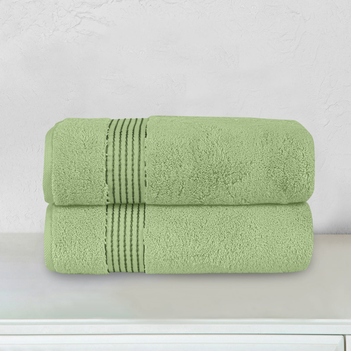 Elegant Comfort 2 Pack Premium Turkish Cotton Bath Towel Set, 27 x 54 inch