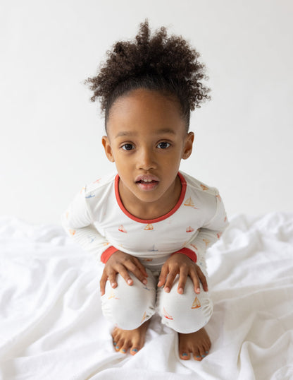 Elevated Faith Sailboat Bamboo Kids Pajama Set
