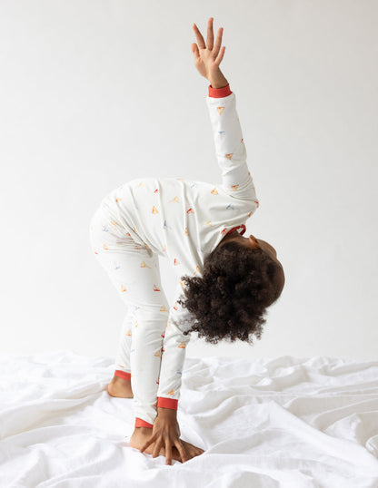 Elevated Faith Sailboat Bamboo Kids Pajama Set