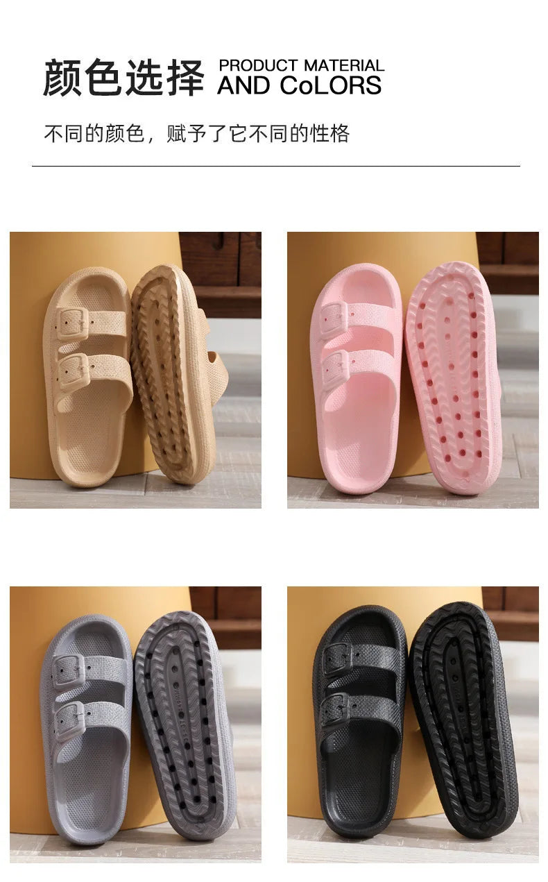 Comwarm New Women's Platform Slippers Outdoor Women's Sandals With Adjustable Buckle Summer Eva Soft Light Women Beach Slippers 2026