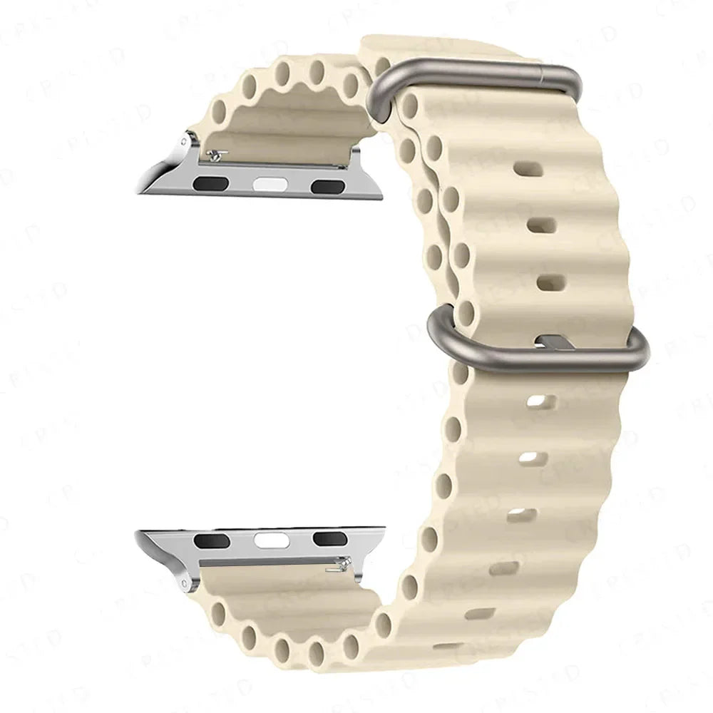 Apple Watch Silicone Strap - Soft Waterproof and Breathable