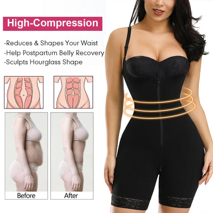 Straps Full Body Shaper Tummy Slimming Postpartum Stage 3 Girdle Push Up Butt Lifter Shapewear