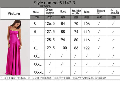Women's new sexy slip dress slim backless dress long evening dress for women