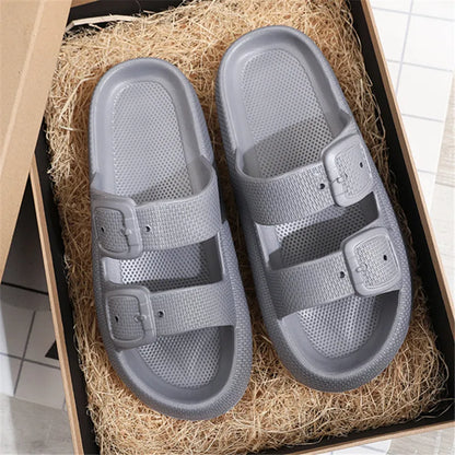 Comwarm New Women's Platform Slippers Outdoor Women's Sandals With Adjustable Buckle Summer Eva Soft Light Women Beach Slippers 2026