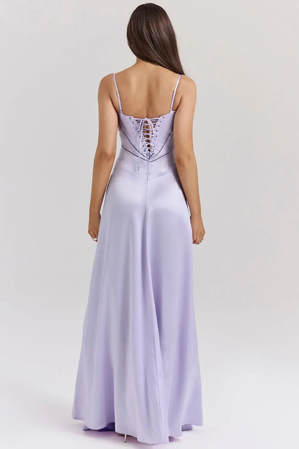 Women's new sexy slip dress slim backless dress long evening dress for women