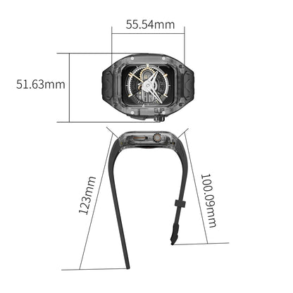 Apple Watch Transparent Rubber Strap and Case Kit - Versatile