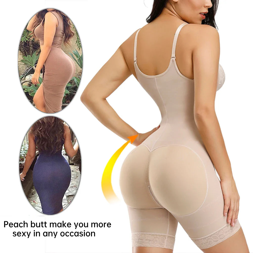 Straps Full Body Shaper Tummy Slimming Postpartum Stage 3 Girdle Push Up Butt Lifter Shapewear