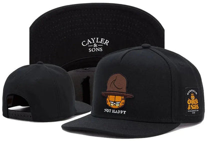 Classic Snapback Hat – Flat Bill Adjustable Baseball Cap