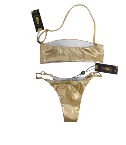 Christian Audigier 2 Piece Classic Metallic Bandeau CASW22002