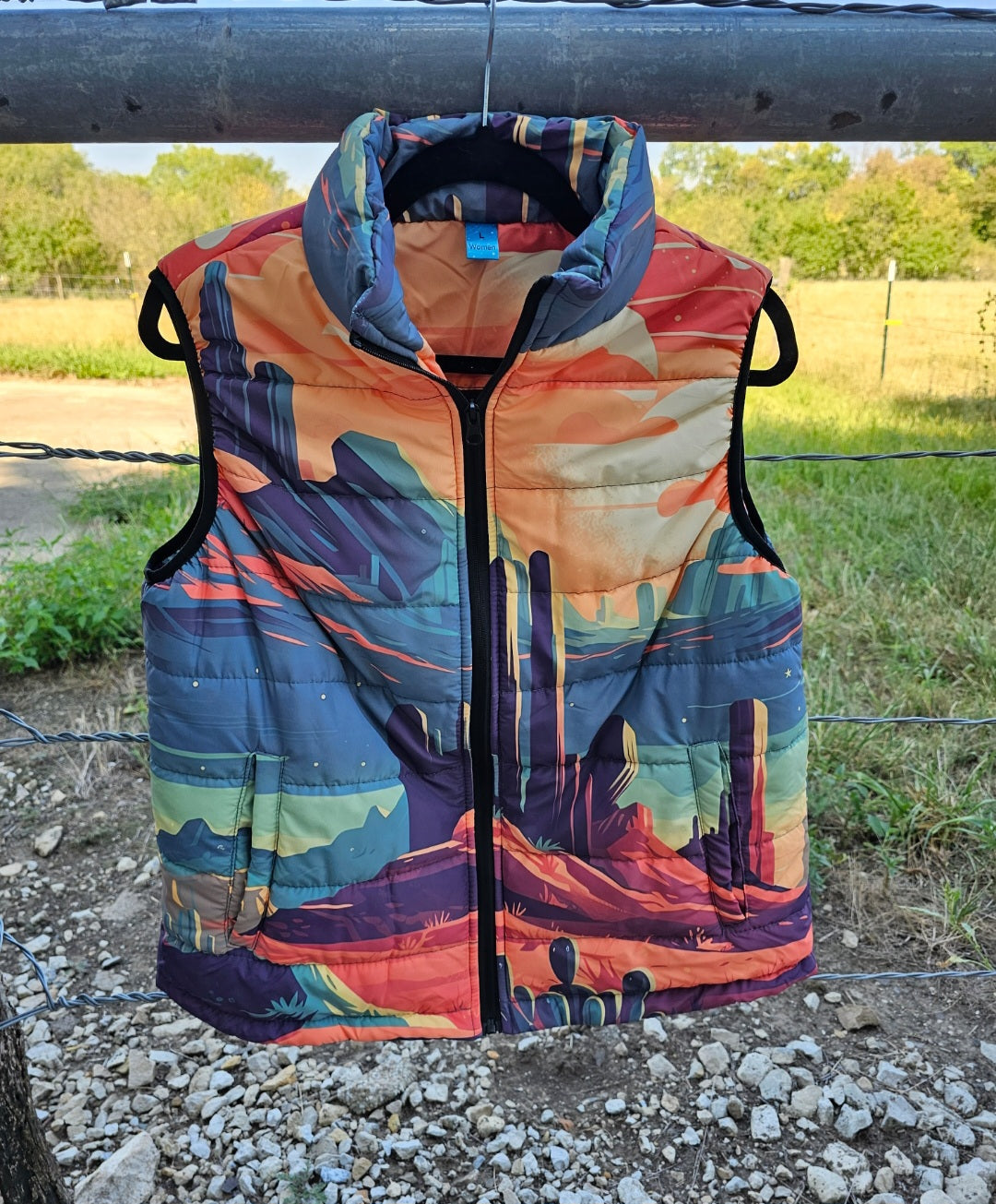 Baha Ranch Desert Canyon Women's Western Puffy Vest