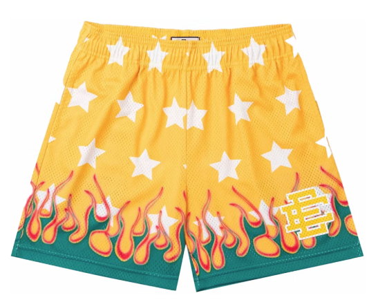 Eric Emanuel Men's Ee Basic Short Yellow Flame Fw22