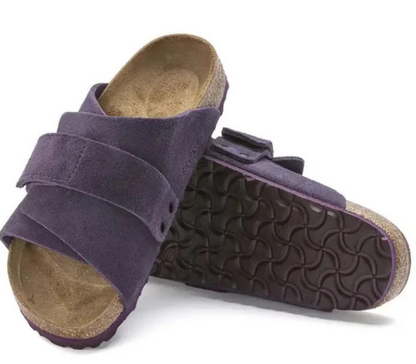Birkenstock Kyoto Suede Leather Wine