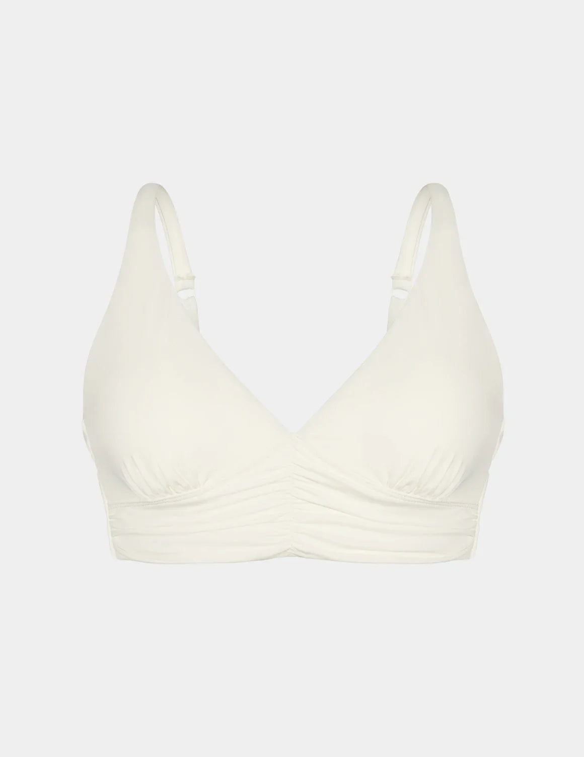 Sculpt Ruched Deep V Bikini Top
