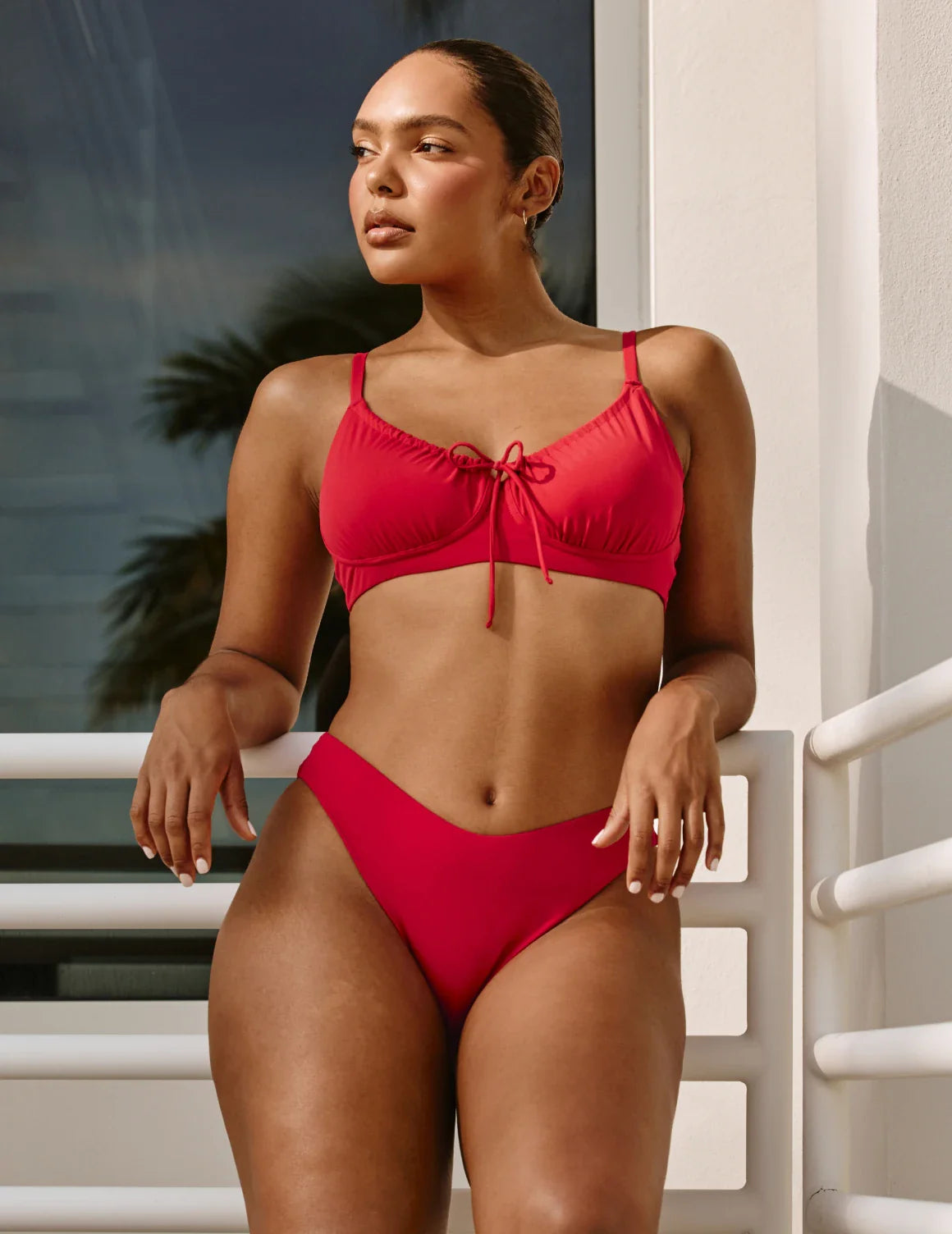 Sculpt Dipped Bikini Swim Bottom