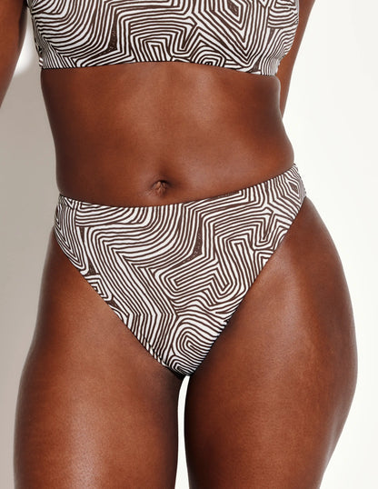 Sculpt High Cut Bikini Swim Bottom