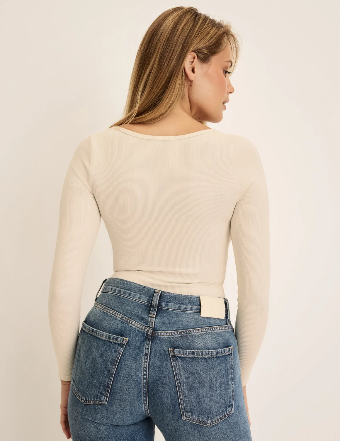 SculptRib™ Cotton Long Sleeve Top