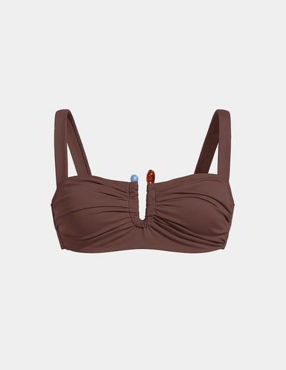 Limited-Edition Sculpt Ruched Bikini Top