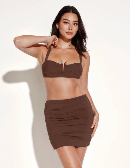 Sculpt Ruched Swim Skirt